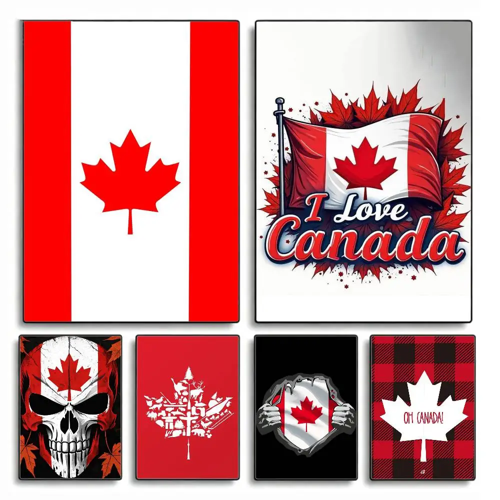 

COOL C-Canada flag ART Poster HD Self Adhesive Waterproof Wall Art Ideal for Home Office Dorm Gift