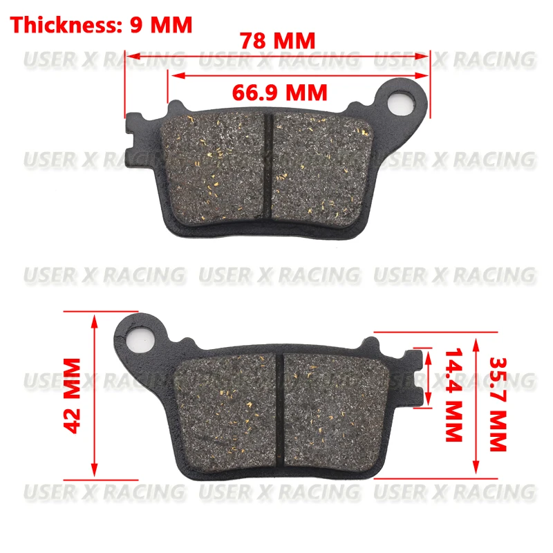 USERX Motorcycle disc brake pad Brakes Front Rear Disc Brake Pads For Scooter High temperature resistance Friction resistance