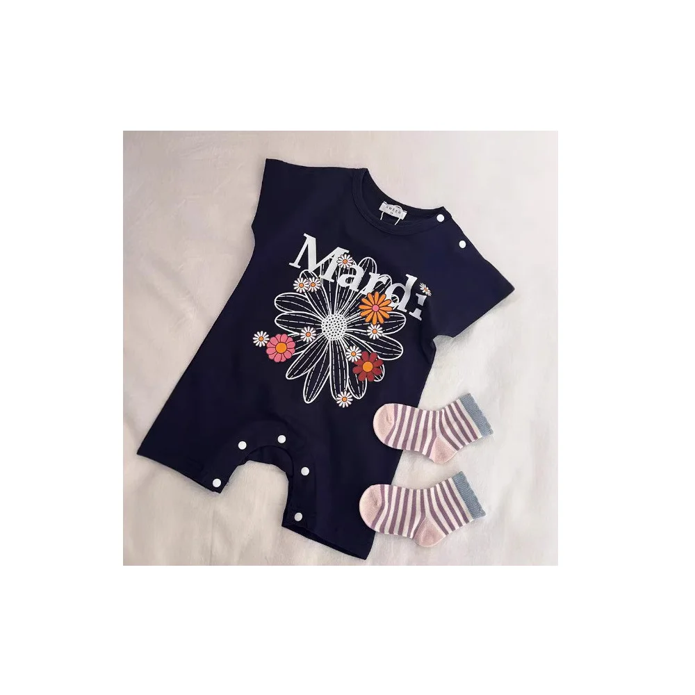 

HY2663 Cute Baby Romper Summer Outfit Fashionable Print Crawling Suit for Infants And Toddlers Babyall-in-One Clothes