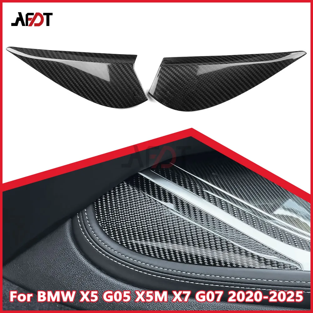 

AFDT Real Carbon Fiber Interior Center Console Storage Box Side Panel Cover Trim For BMW X5 G05 X5M X7 G07 2020-2025