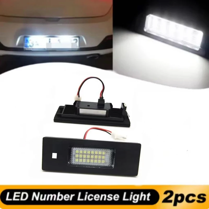 

2pcs LED License Plate Light For BMW 1 Series E81 E87 E63 E64 M6 E85 E86 Z4 F12 F13 F20 K48 Car Products license plate Lights