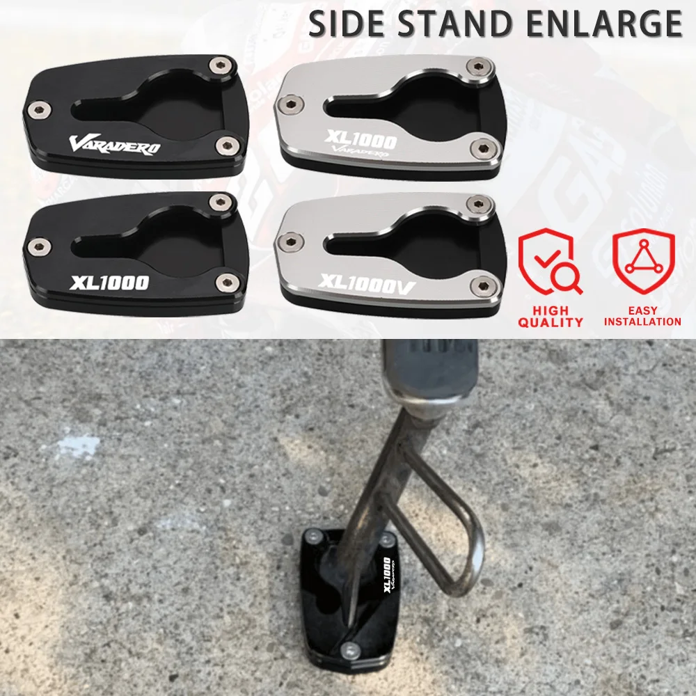 

For HONDA XL1000V XL1000 XL 1000 V VARADERO 2001 2002 2003 2004 2005 2026-2011 Kickstand Enlarger Pad Side Stand Extension Plate