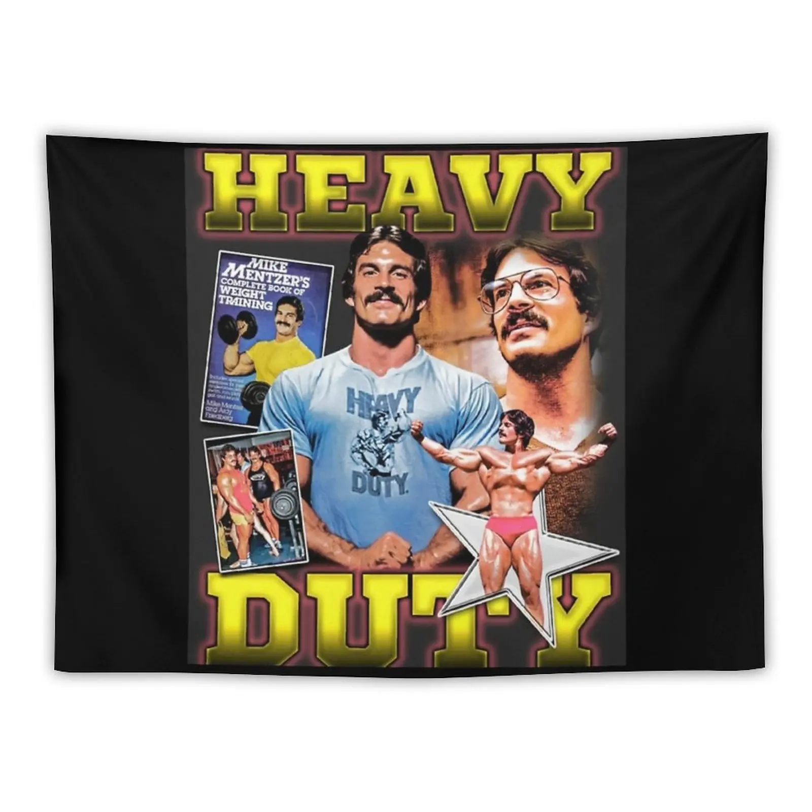 New Mike Mentzer - Heavy Duty Tapestry Anime Decor Tapestry Wall Hanging Room Decorating Aesthetic Aesthetic Room Decor Korean