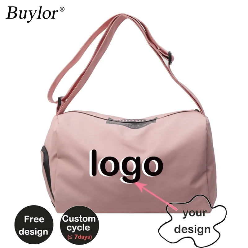 Buylor Custom Logo Fitness Yoga Bag Large Capacity Travel Bag Multifunctional Luggage Bag for Business Lightweight Crossbody Bag