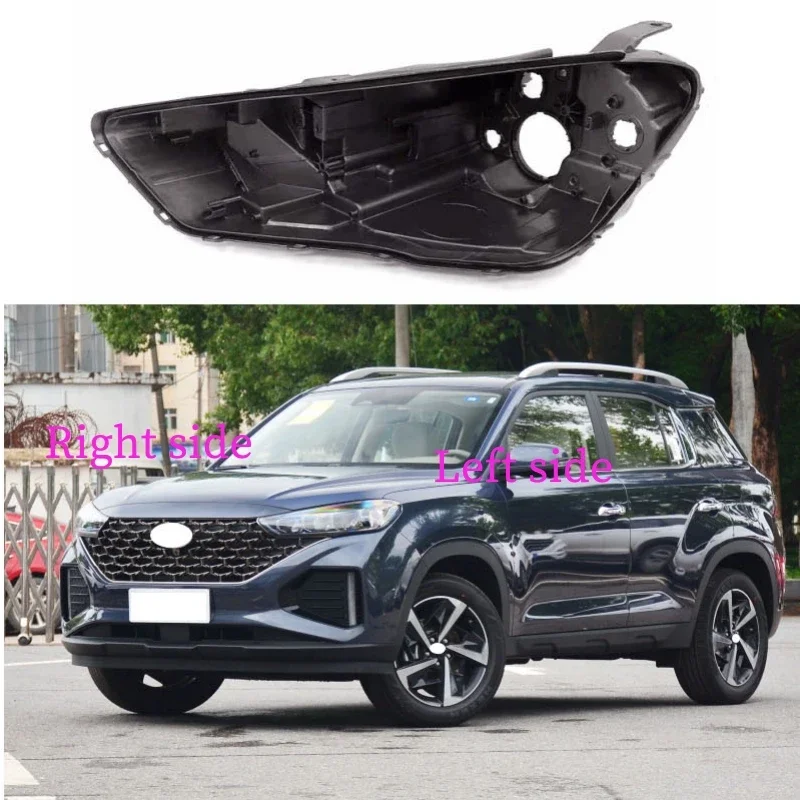 

For Hyundai IX35 2021 2022 Headlight Base Headlamp House Headlamp Rear Cover Auto Headlight Black Back Rear Shell