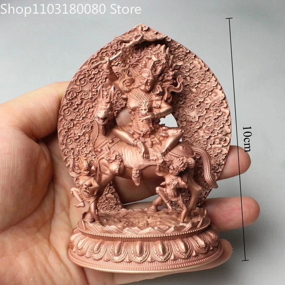 Top Quality Red copper Carving Palden Lhamo Buddha statue Laksmi sculpture,10cm,15cm,25cm