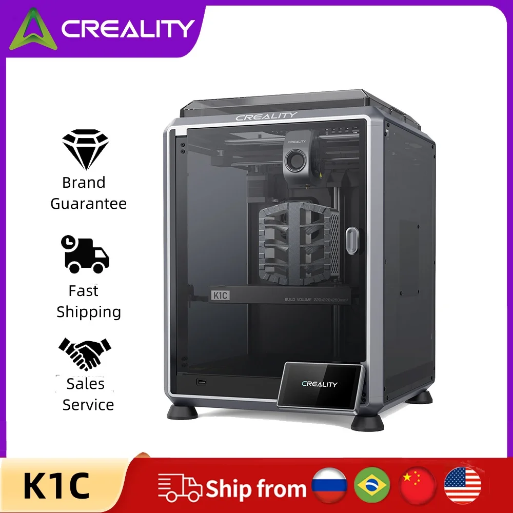 3D-принтер Creality K1C, 600 мм/с, скорость печати