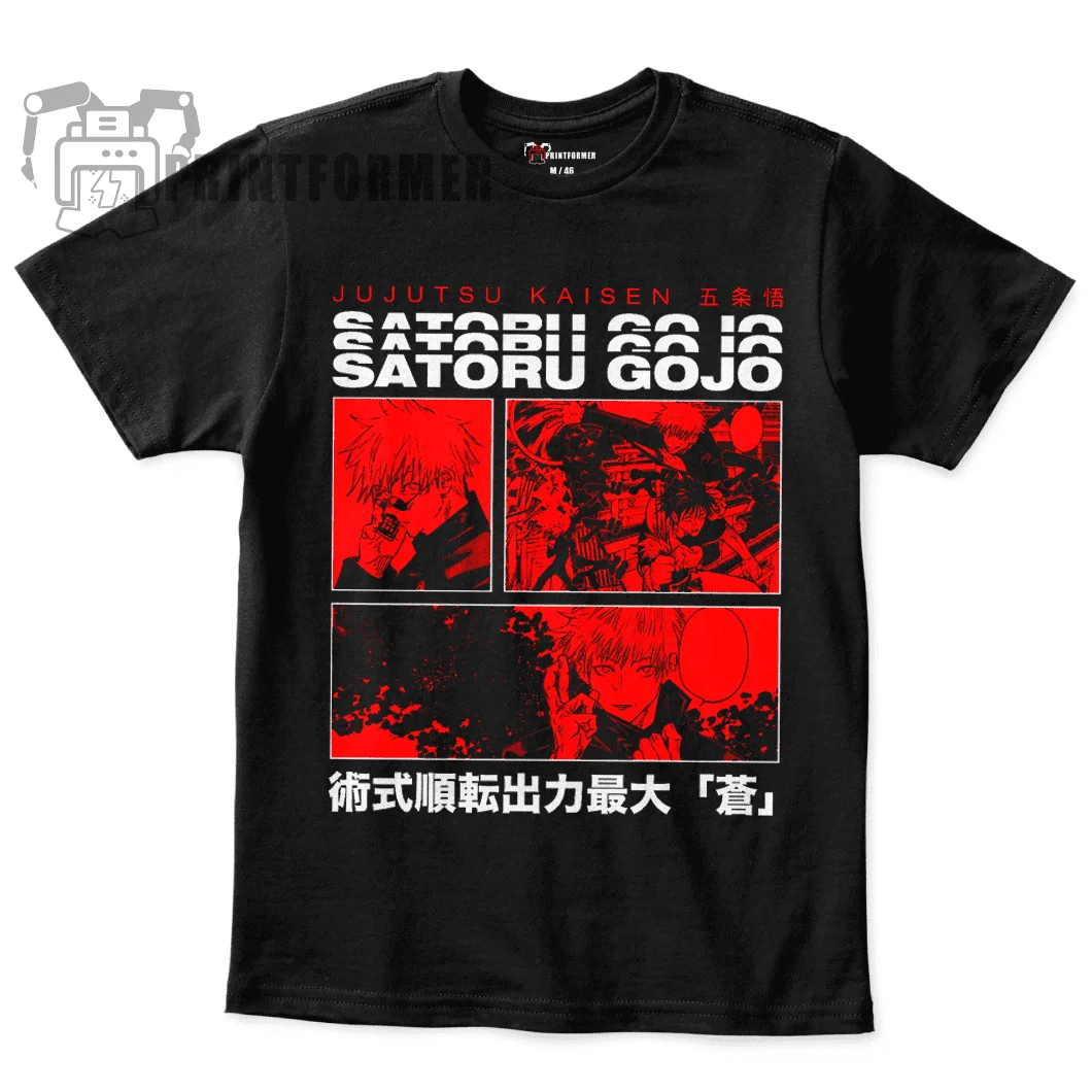 

Unisex T-shirt Satoru Gojo R&B 2 / Gojo Satoru Red-Black 2