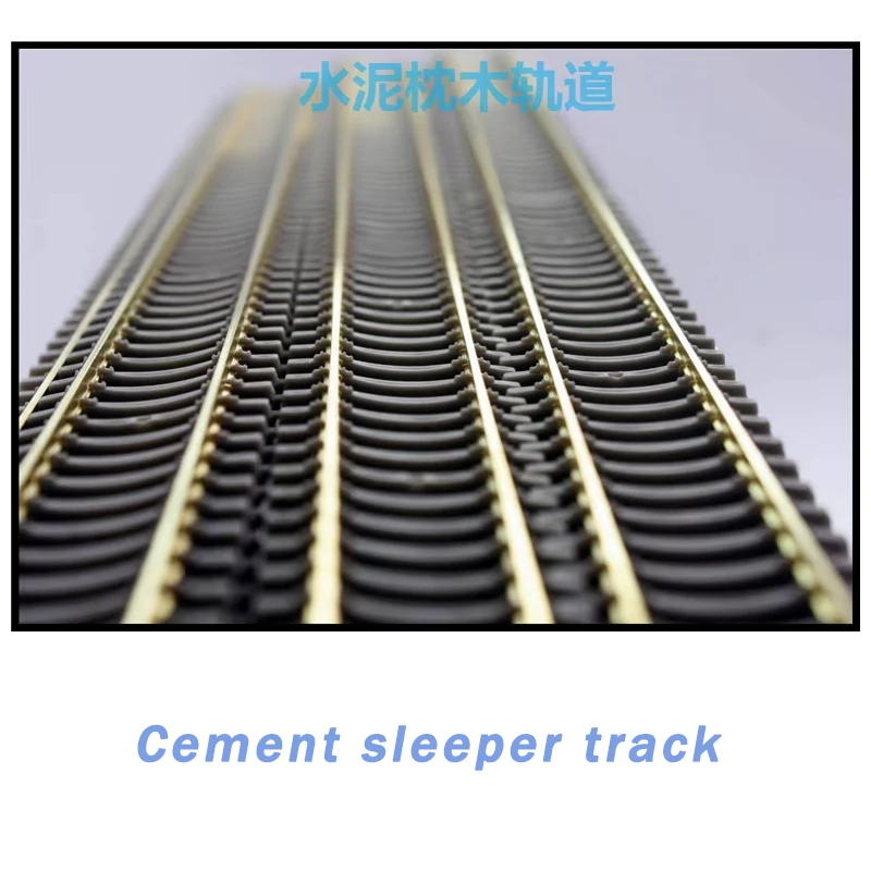 2Pcs Ho Scale Railway Train Cement Sleeper Track Model 1:87 Railroad Kits Toys Length Can Conduct Electricity for Diorama 50cm