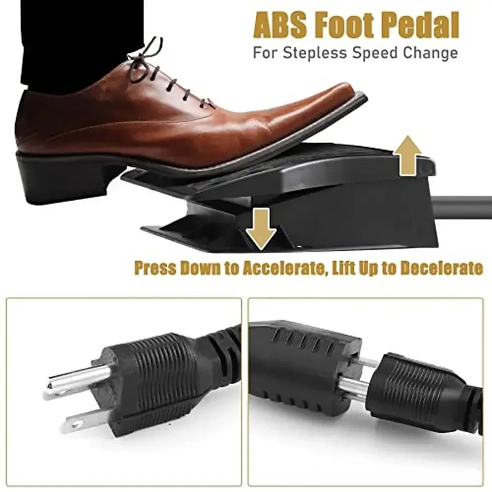 Professional 110V Flex Shaft Rotary Tool High-Powered 30000RPM Grinder with Stepless Speed Control Ideal Cutting Drilling