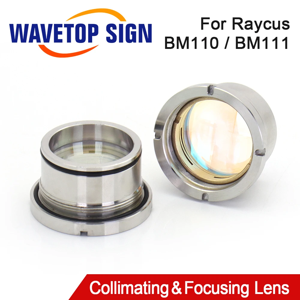 SignkoRay BM111 BM110 0-3KW Collimating & Focusing Lens D30 F100 F125mm with Lens Holder for Raytools Laser Cutting Head BM111
