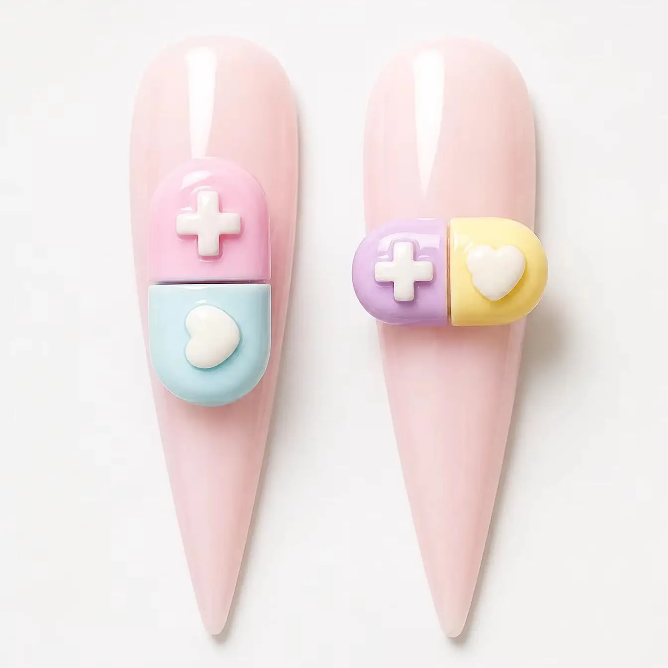 20Pcs Small Halloween Love Lock Heart Pill Skull Kawaii Cartoon Nail Art Charms Flatback Resin Junk Phone Case Decoration Charm