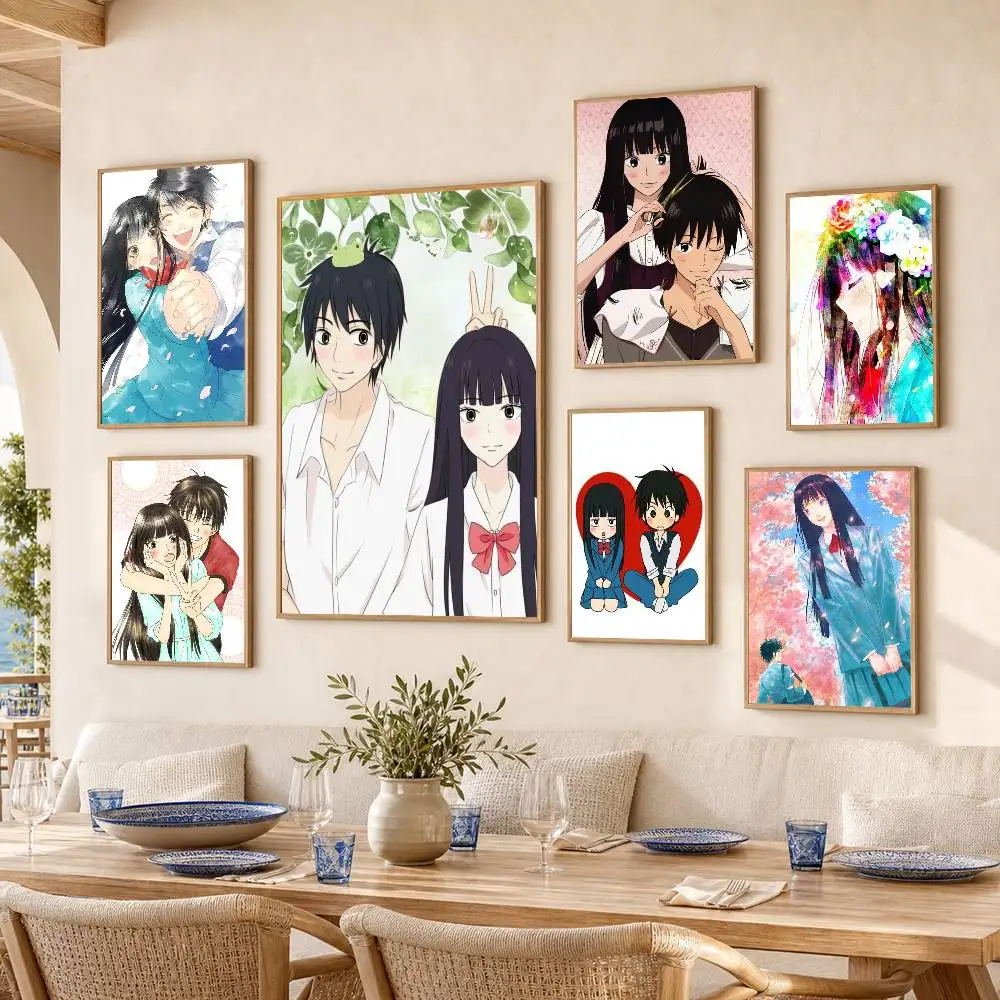 K-Kimi ni Todoke  Waterproof Self-Adhesive Wall Poster for Bedroom Living Room Home Decor