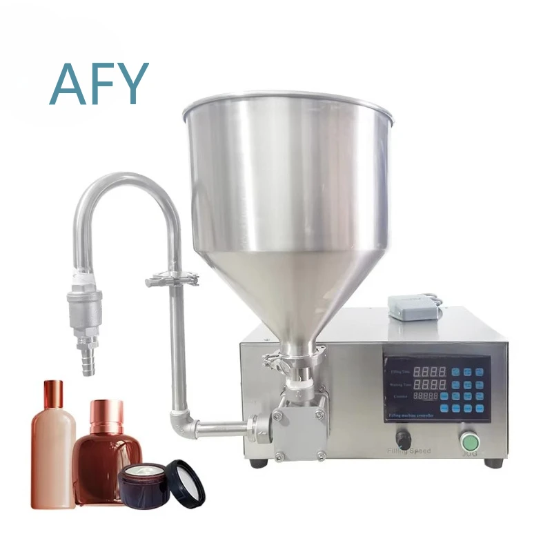 High Viscosity Liquid Filling Machine for Sauce Cosmetics Cream Ointment Jam Muddy Material Production Line Bottle Packaging