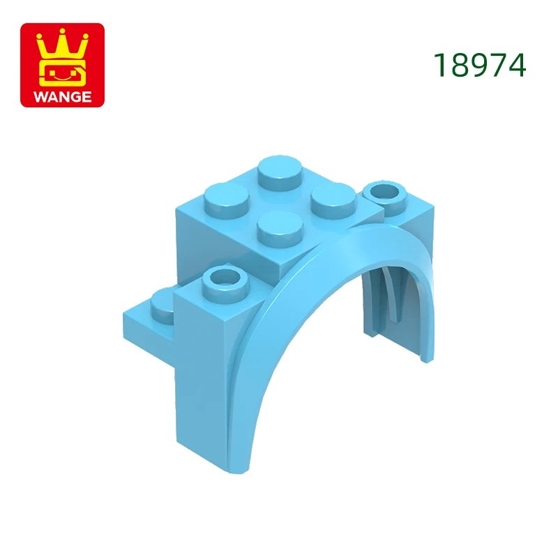 Wange 37 stks/partij 18974 Boog Afgerond Voertuig Blok Moc Kleur Accessoires Compatibel met Baksteen DIY kinderen Speelgoed Montage Onderdelen