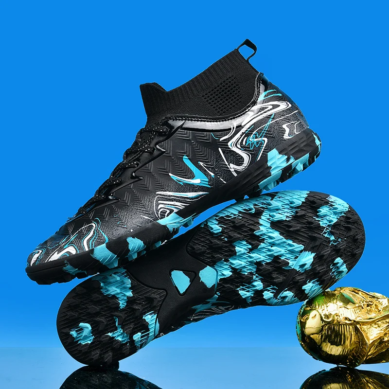 Neue Herren-Fußballschuhe für Rasen, Ultraleichte Sport-Indoor-FG-Turf-Futsal-Erwachsenen-Fußballstiefel, Rutschfeste Komfortable Stollenschuhe – Detail 35