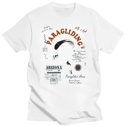 man Paraglider Pilot Gleitschirm Fallschirmspringer Parachute Tee shirts Men Brand Famous Clothing O neck short sleeved T-shirt
