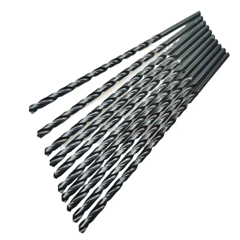 Image 5: Foret nitridé allongé de 100/200/250/300 mm avec un diamètre de 0,5-16 mm, utilisé comme outil de perçage pour le bois et les tôles de fer