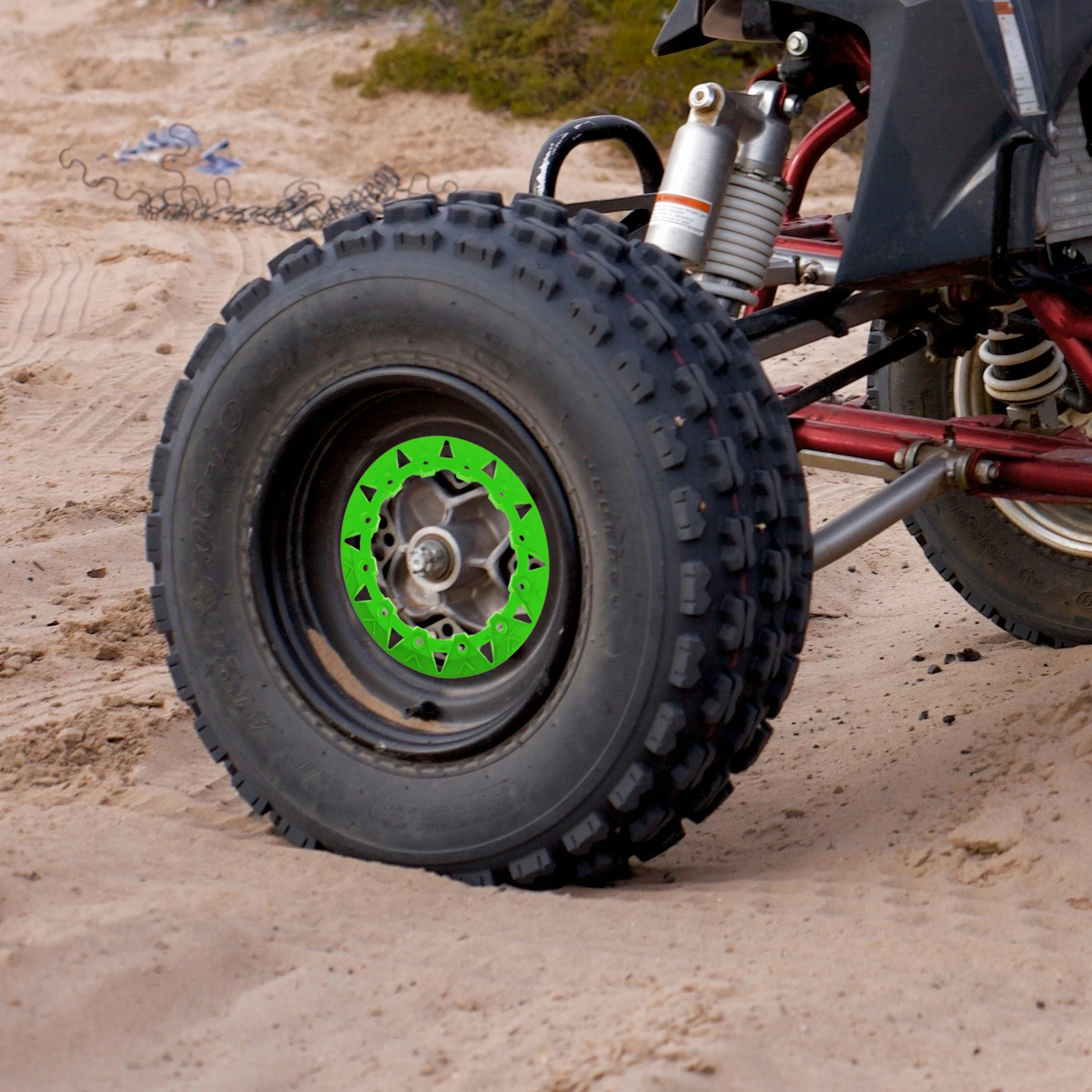 

8 Inch Four Wheeler Atv Wheel Hub Rim Cap Durable Protective Trim Cover Beach Cart Tire Decor Accessories Accessories