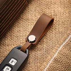 Fashion Solid Color Flip Fur Keychain Lanyard Business Gift Key Chain Men Women Car Key Strap Waist Wallet KeyChains Keyrings