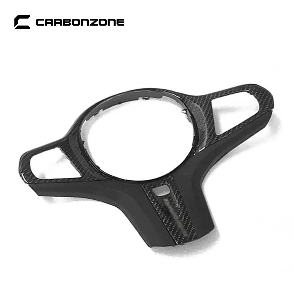 Real Carbon Fiber Steering Wheel Cover for BMW 5 Series G30 X3 G01 X4 G02 X5 G05 X6 G06 2020 decorative auto parts