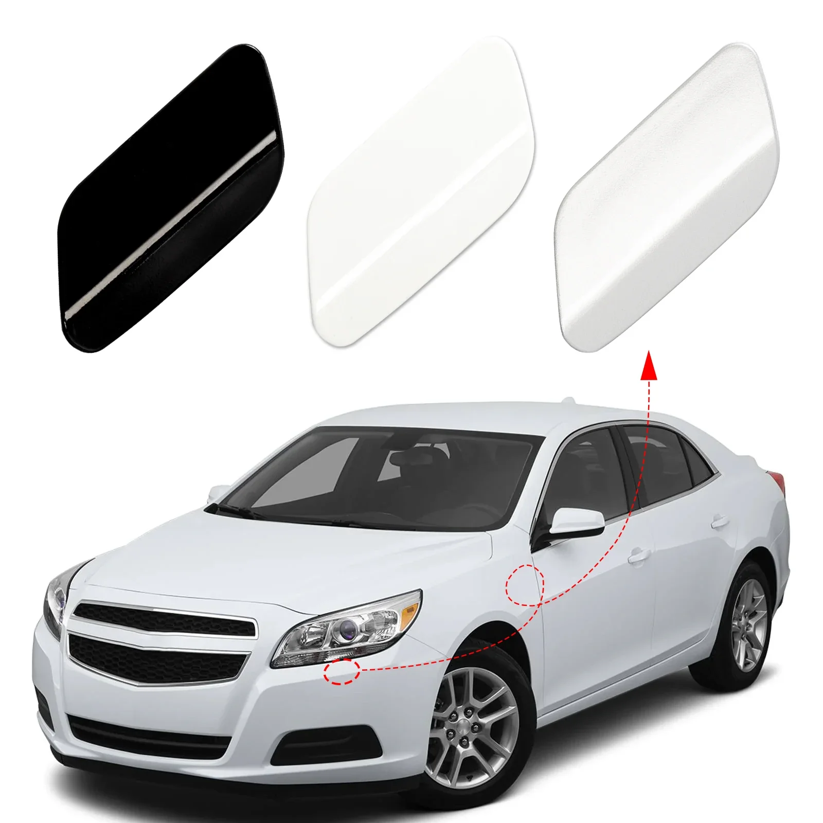 

Front Bumper Headlight Washer Cover Headlamp Jet Spray Nozzle Cap For Chevrolet Malibu Accessories 2013 2014 2015