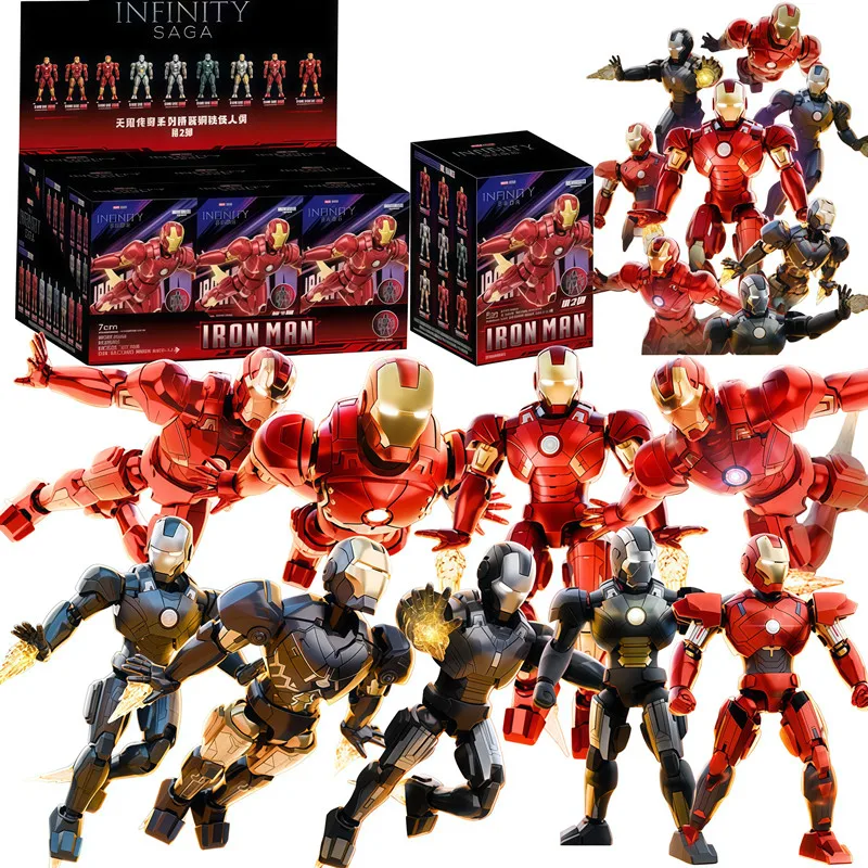 

Фигурки Железного человека Тони Старка MK9 MK10 MK11 MK12 MK13 MK14 MK15 MK16 из серии «Мстители», коллекционные модели, игрушки в слепых коробках, украшения, подарки на день рождения