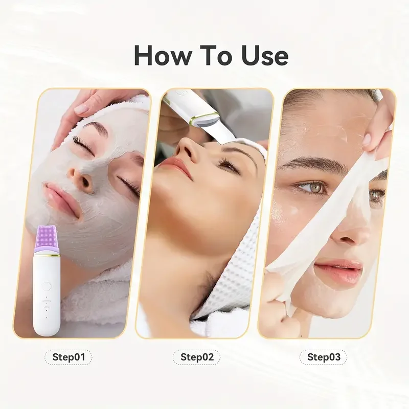 منظف الوجه بتقنية الأيونات - منظف عميق للوجه يعمل بمنفذ USB، 4 أوضاع تنظيف، يزيل الرؤوس السوداء والرؤوس البيضاء #6