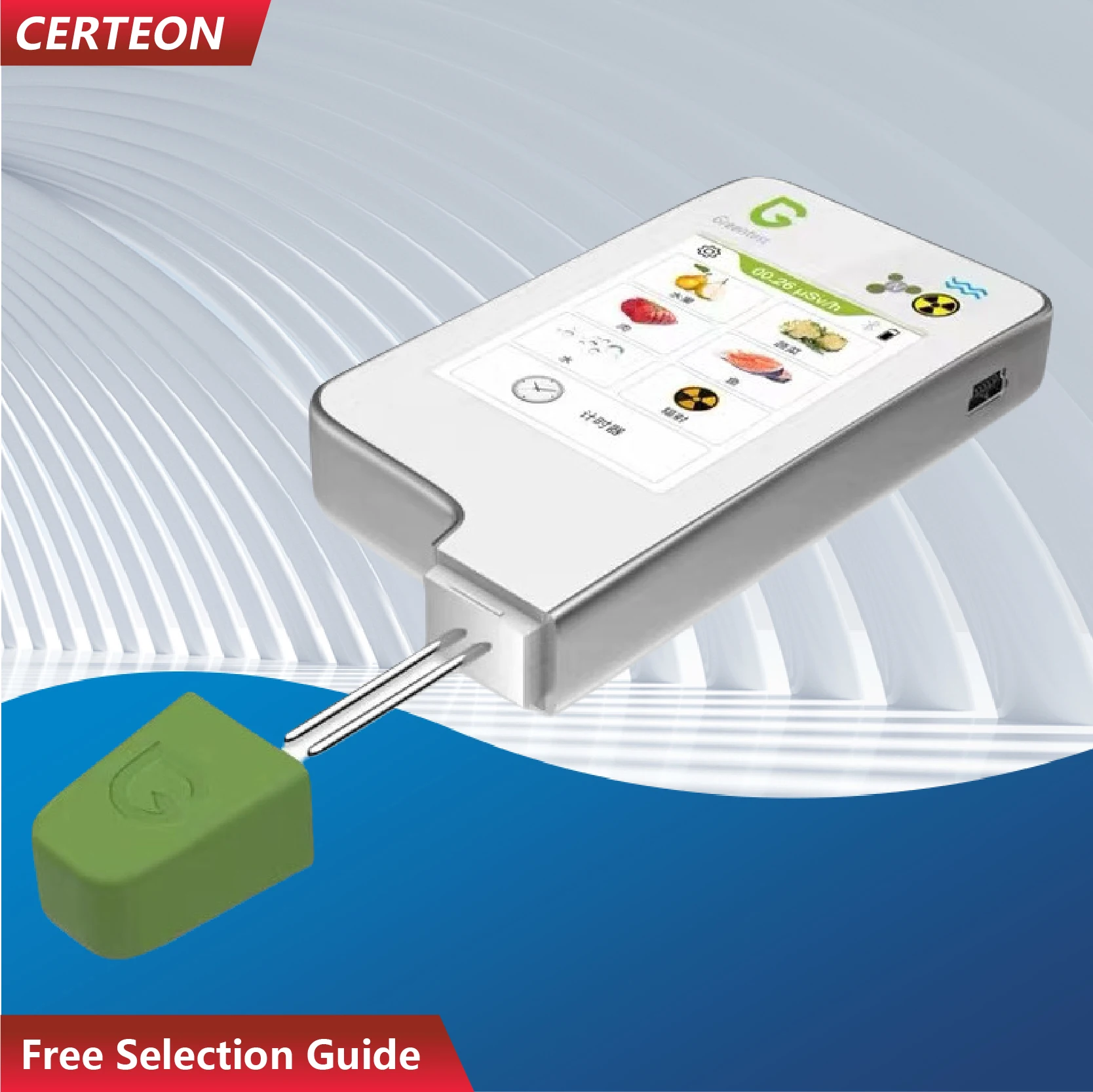 20262026 GK-2024 Food Safety Tester Pesticide Residue Nitrate Water Quality Radiation Detector Fruits Vegetables Meat