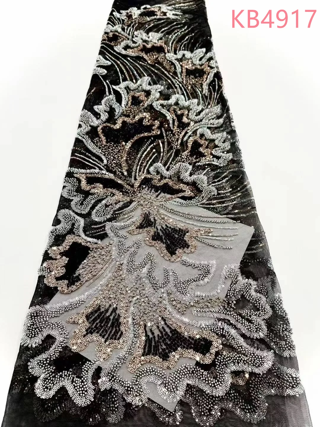 قماش دانتيل أفريقي عالي الجودة 2025 دانتيل أخضر أزرق مخضر قماش نيجيري قماش مطرز فساتين سهرة لحفلات الزفاف KB4917