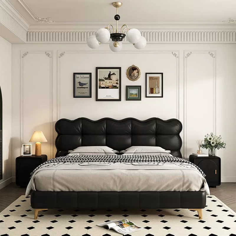 

Высококачественная роскошная мебель для спальни, размер королевы, кожаная удобная мягкая кровать для хранения, королевский размер, комната для взрослых, деревянный каркас, панель, стиль