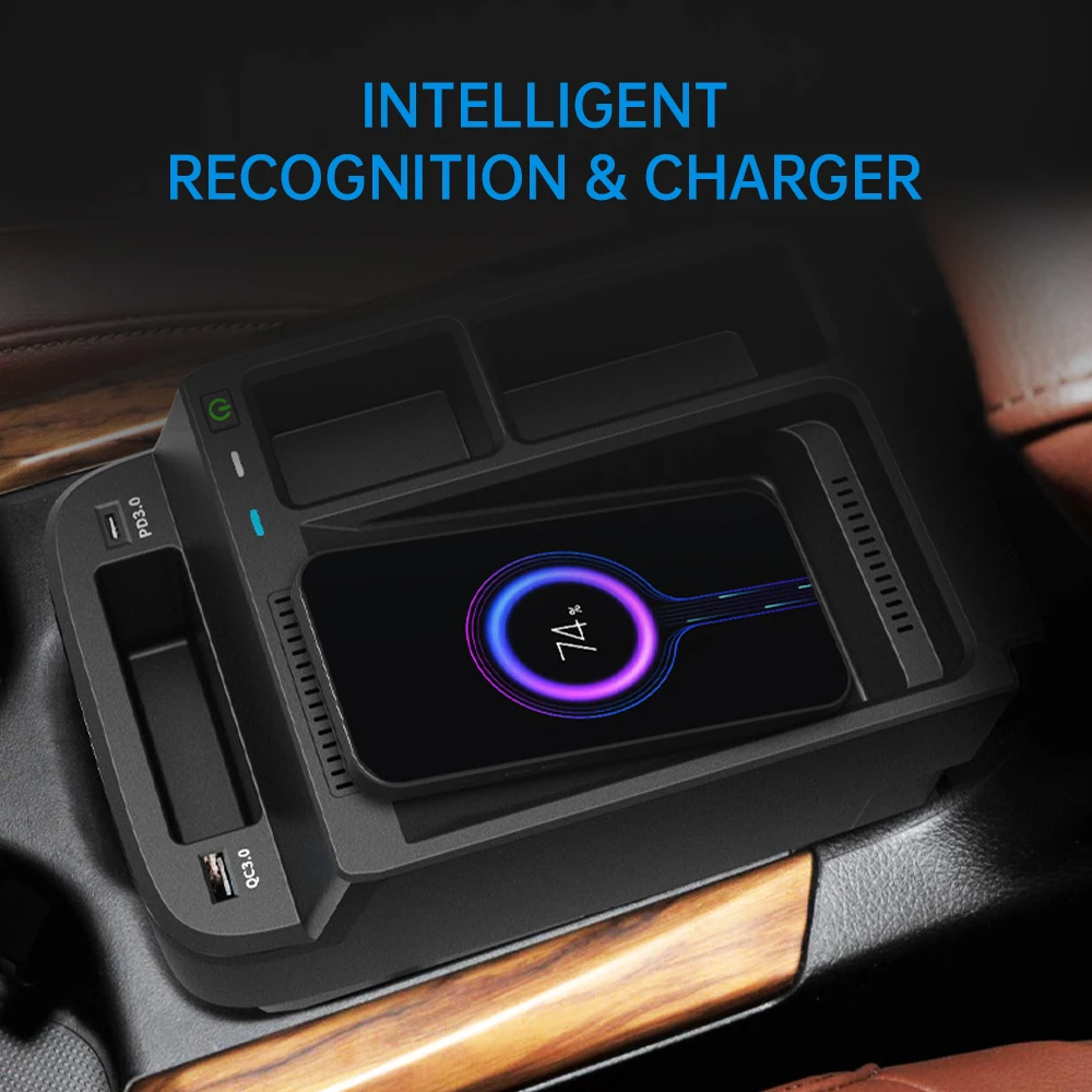 Wireless Car Charger Pad Panel for Honda CRV Fast Charging Accessories Holder 2017-2022 Model Specific
