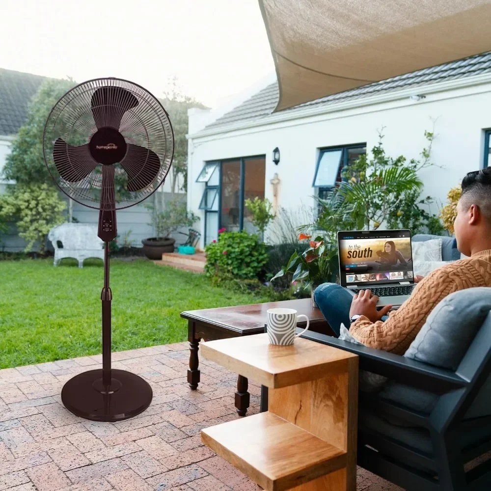 Voetstuk Ventilator Met Verstelbare Hoogte & 3 Snelheden, Voetstuk Ventilator