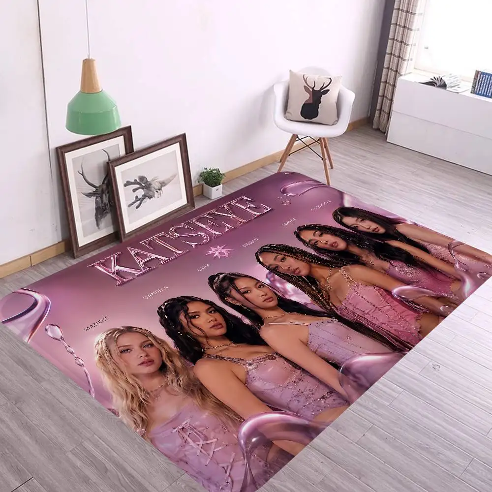 Kpop Band K-Katseyes Door Mat Nordic Style Bedroom Living Room Doormat Home Balcony Anti-Slip Alfombra