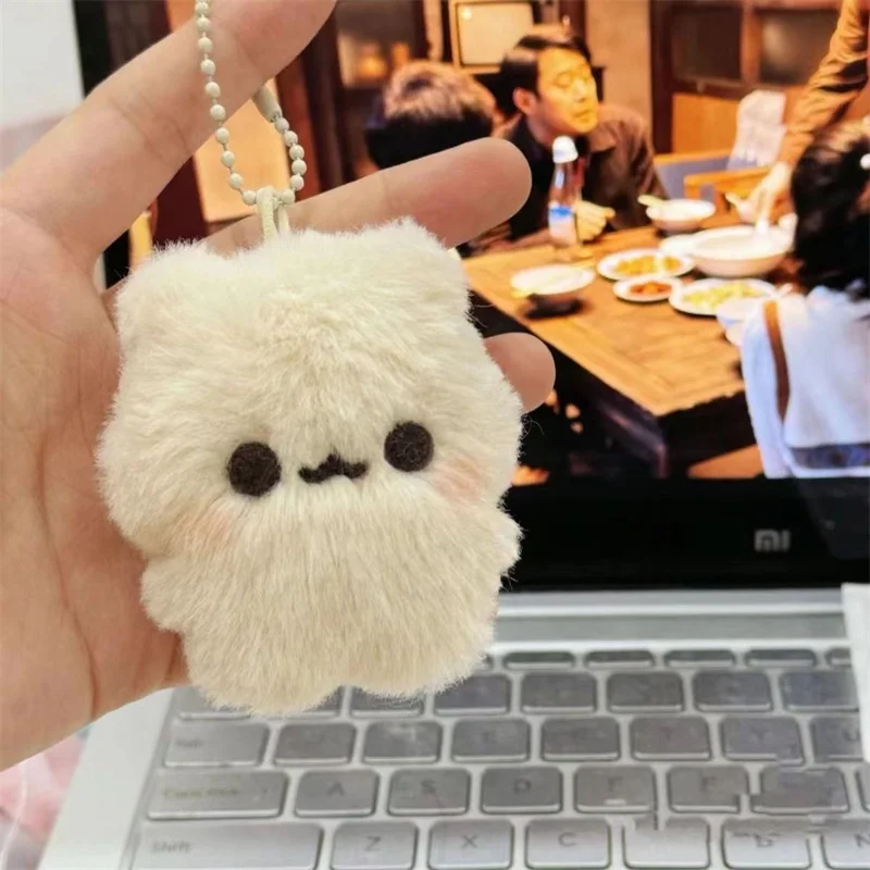 Squeaky Sweetheart Beanie Bear Charm Plush Dolls Key Chains Lovely Blush Bear Keychain Women Girls Bag Pendant Car Keyring