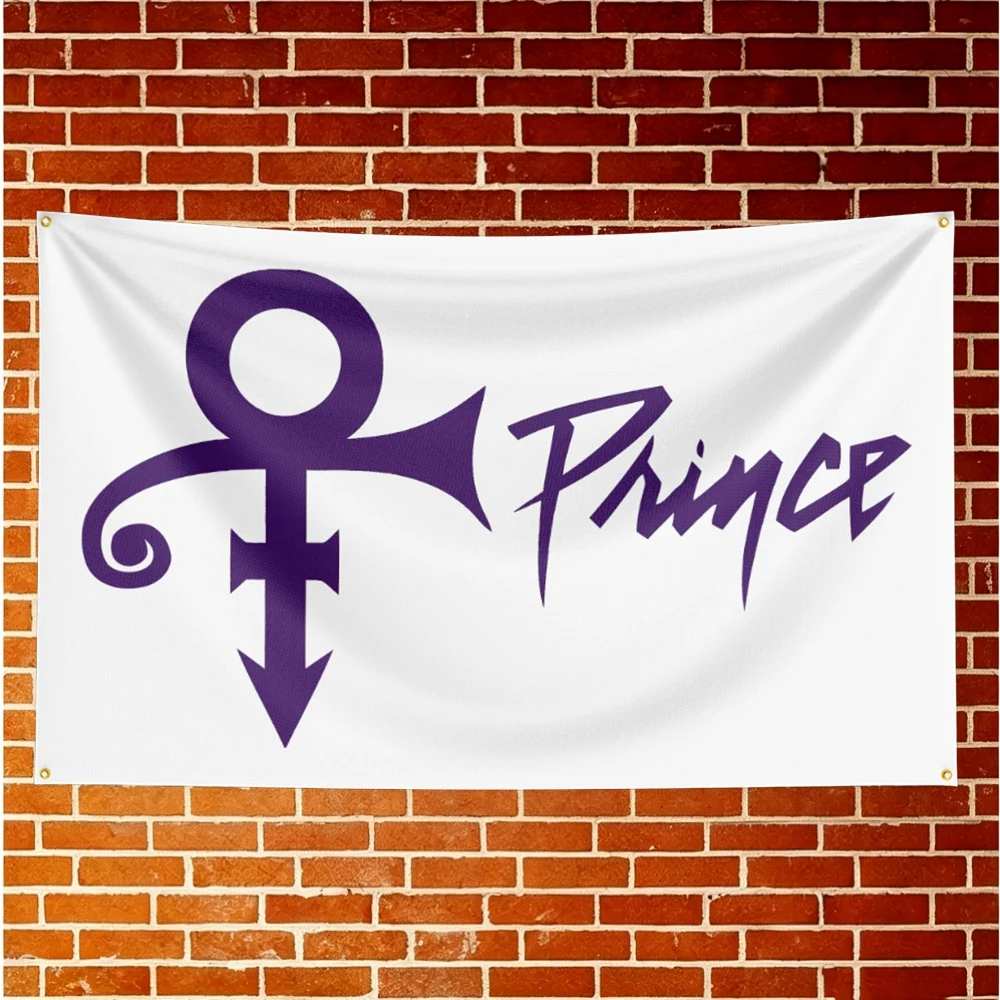 Prince Music Flag Banner For Fan Cave Watch Party Tailgate Gathering Indoor Outdoor Backyard Home Festival Ornament Supply