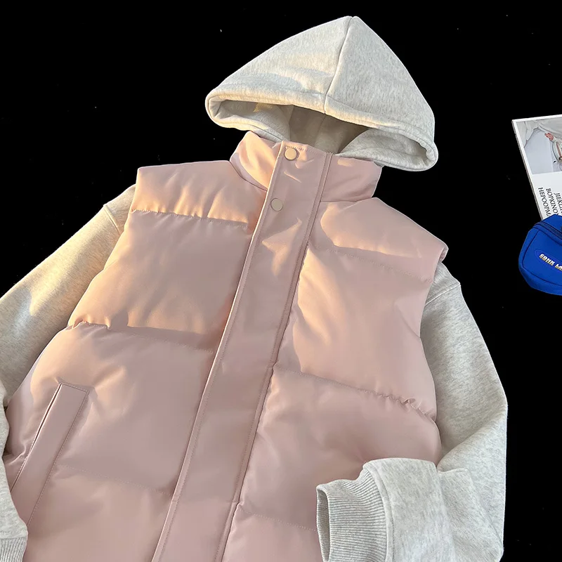 Ladies Outdoor Commuting Sports Windproof Warm Breathable Cotton Vest Autumn and Winter Trendy Versatile and Comfortable Vest