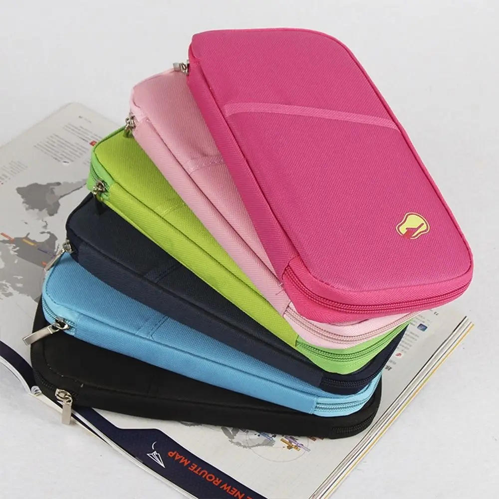 Wielofunkcyjna torebka Organizator podróży o dużej pojemności Uchwyt na dokumenty paszportowe Uchwyt na bilety Torba na portfel do przechowywania kart kredytowych