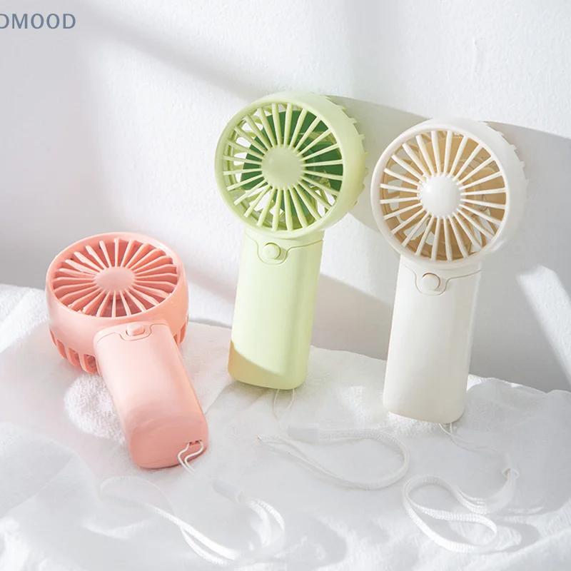 Portable Handheld Fan Small Cooling Fan Eyelash Eyelash Mute Cooler Handheld Fan Mini Rechargeable Desk Pocket Hand-held Fan