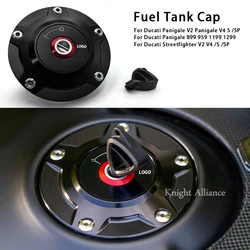 Motorcycle CNC Aluminium Fuel Tank Cap For DUCATI Diavel V4 Streetfighter V2 V4 S SP Panigale V2 V4 S R SP 1199 1299 899 959