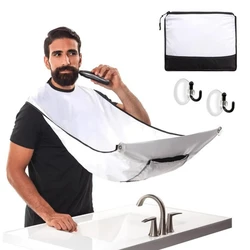 Male Shaving Apron Beard Catcher Cape Care Bib Face Shaved Hair Adult Bibs Shaver Cleaning Hairdresser for Man Clean Apron Gift