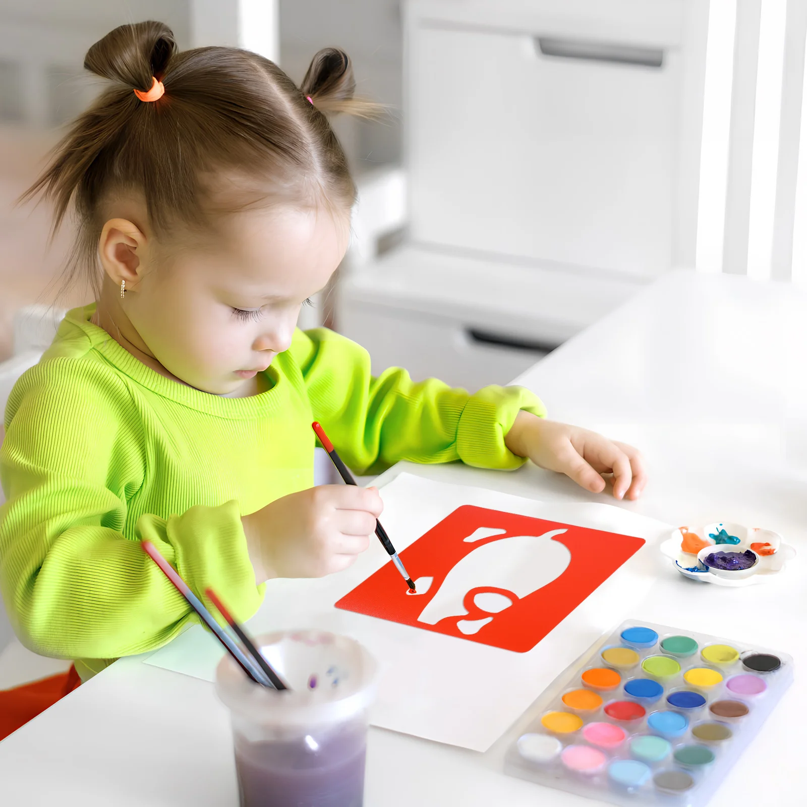 

1Set Large Animal Stencils Painting Templates Durable Reusable for Walls Crafts Scrapbooking Drawing Art Sidewalk Chalk Stencils