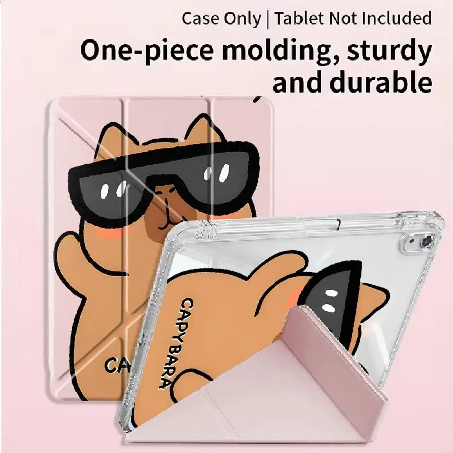 Holder Cover Tablet Case For iPad Air 4 5 M3 M2 M4 11inch Mini 6 7 Pro 2025 Pro 11th 10th 9th 8th 7th 12.9inch Y-Fold Cartoon
