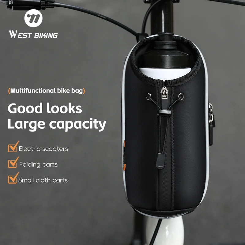 

Многофункциональная велосипедная сумка 2,2 л, большая вместимость, портативная велосипедная сумка для бутылки с водой, седло для горного велосипеда, сумка для самостоятельного оборудования