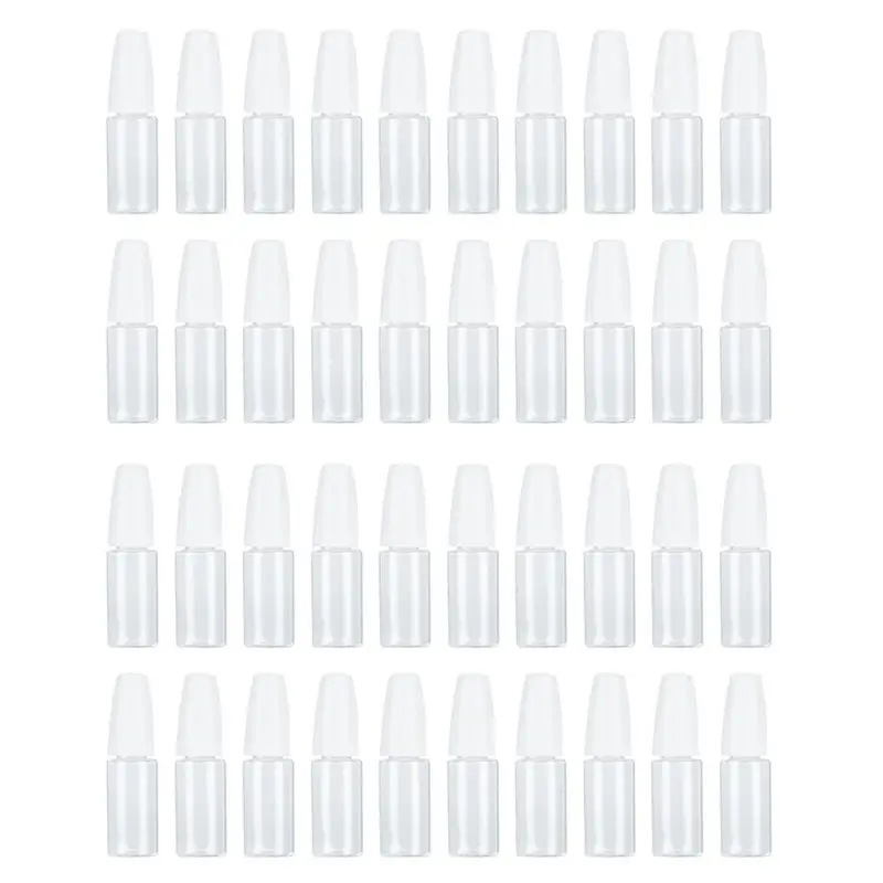 

AT13 40Pcs Precision Tip Applicator Bottles, 10Ml/0.34Oz Dispensing Needle Bottle PET Empty Glue Bottle With Steel Needle