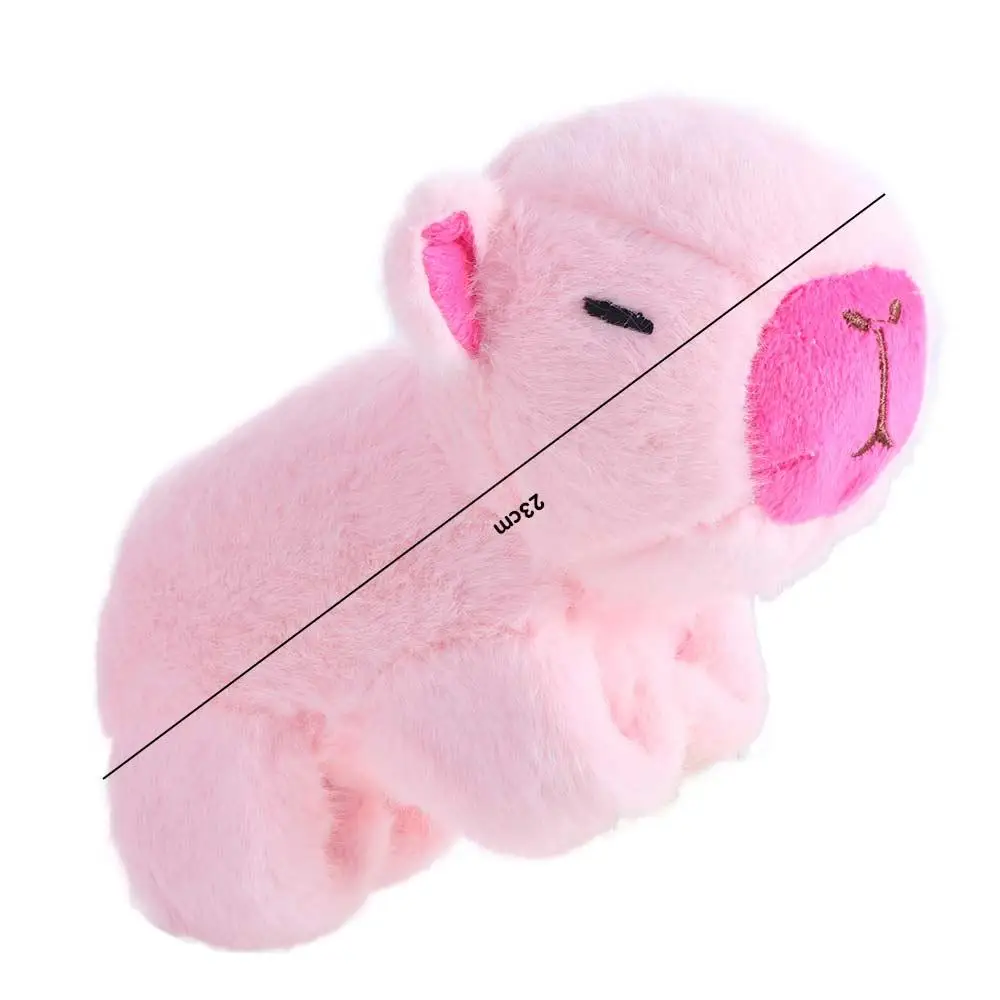 Capybara Knaagdier Slap Armband Serie Simulatie Polsstijl Pluche Pop Slap Armband Zacht Roze Capybara