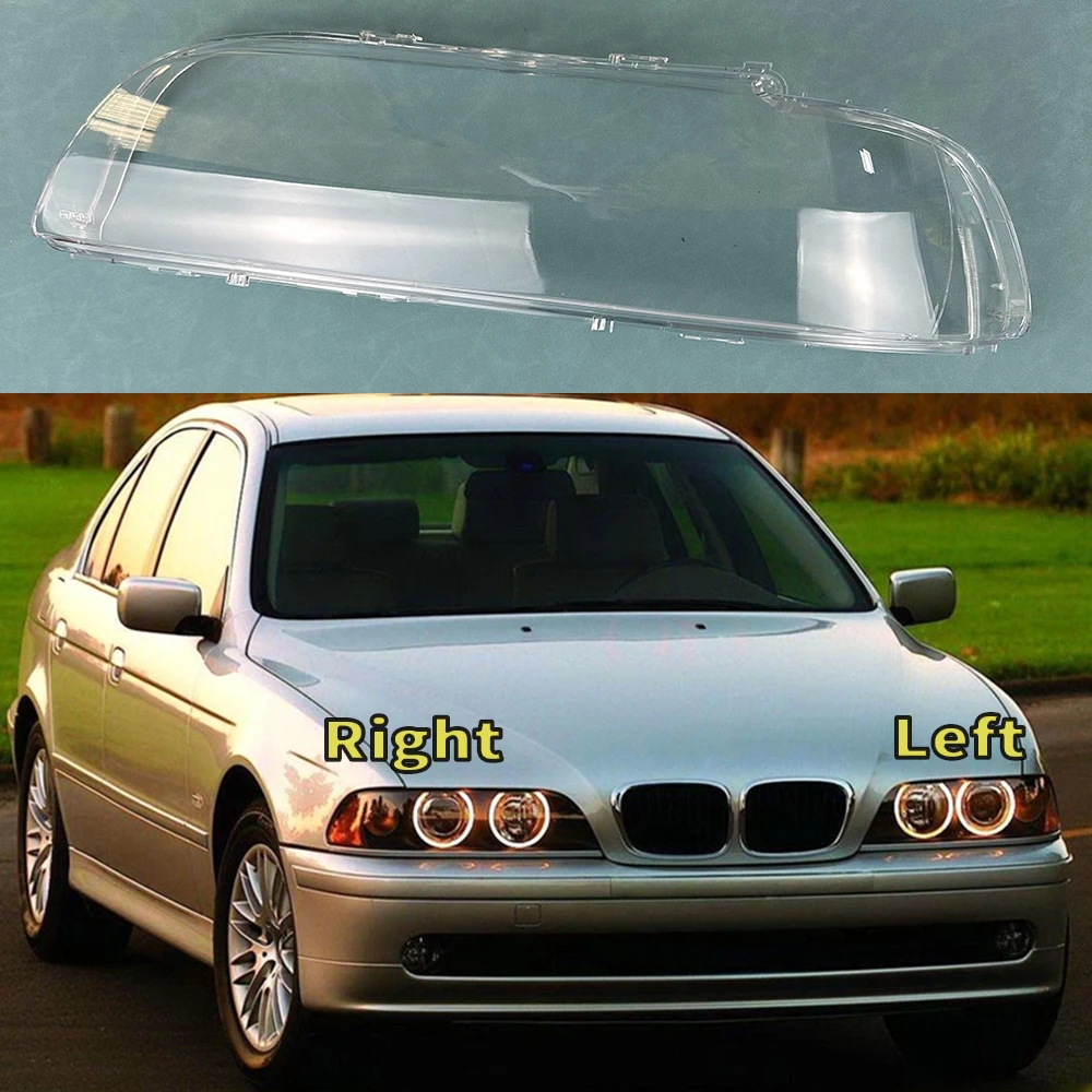 

For BMW 5 Series E39 520i 525i 528i 530i 2000 2001 2002 2003 Headlamps Plastic Cover Lampshade Headlight Shade Headlamp Shell