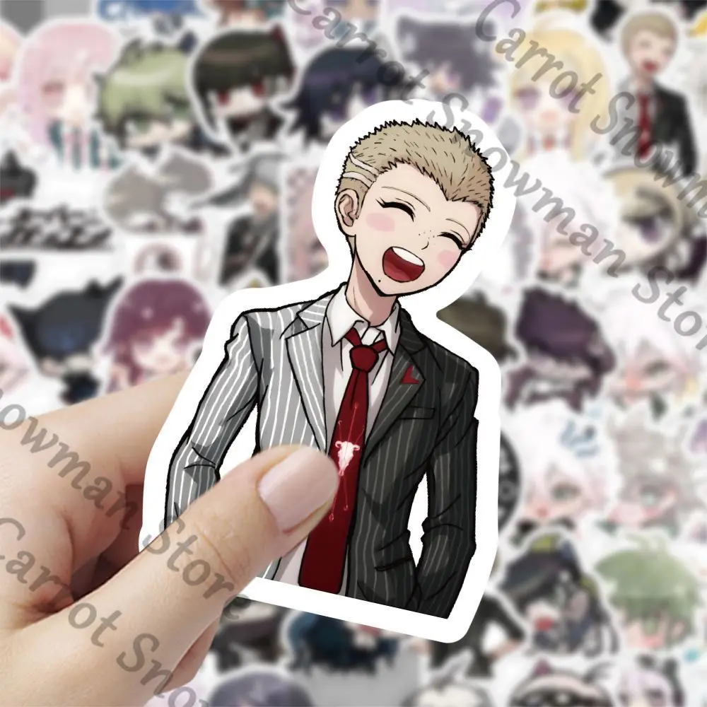 Danganronpa 120 ملصق عنصر رباعي Q-لطيف Naegi Makoto تعبير صغير ambitus ملصق يدوي الصنع الديكور هدية صغيرة
