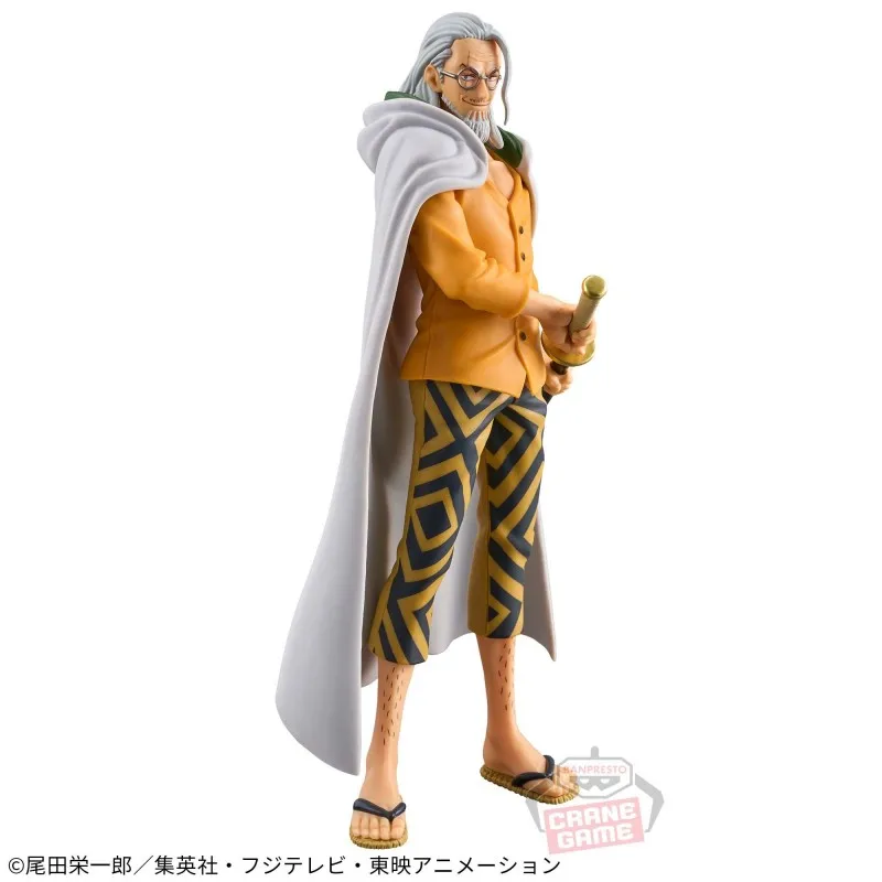 Bandai Original 17Cm Silvers Rayleigh Action Figure ONE PIECE Anime Figure Toys For Kids Gift Collectible Model Ornaments