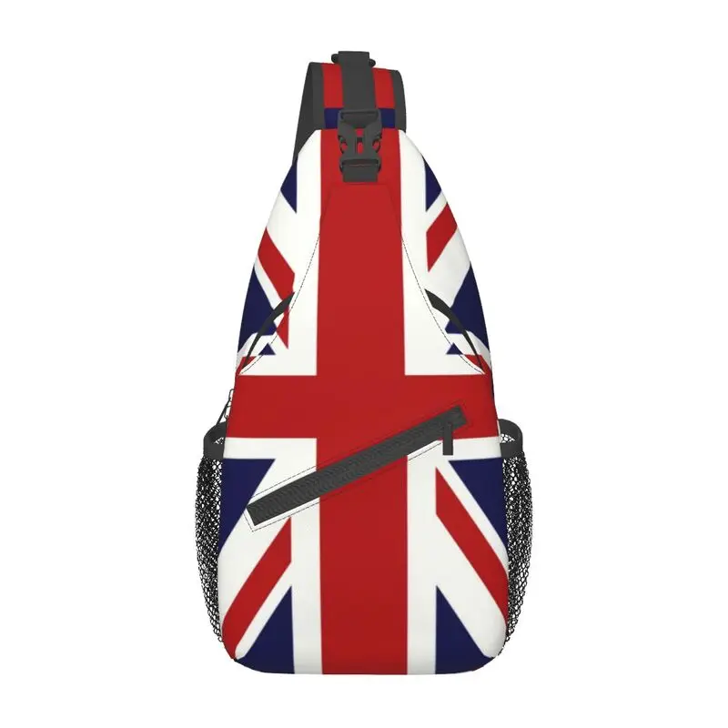 Union Jack Vlag Van De Uk Sling Borst Tas Custom Schouder Crossbody Rugzak Voor Mannen Reizen Wandelen Dagrugzak